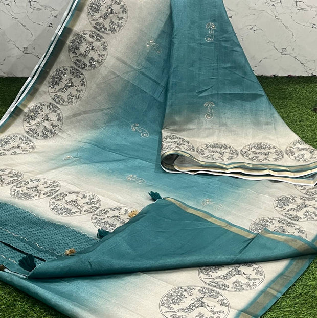 Rama Blue Victorian Silk 7 K5-7