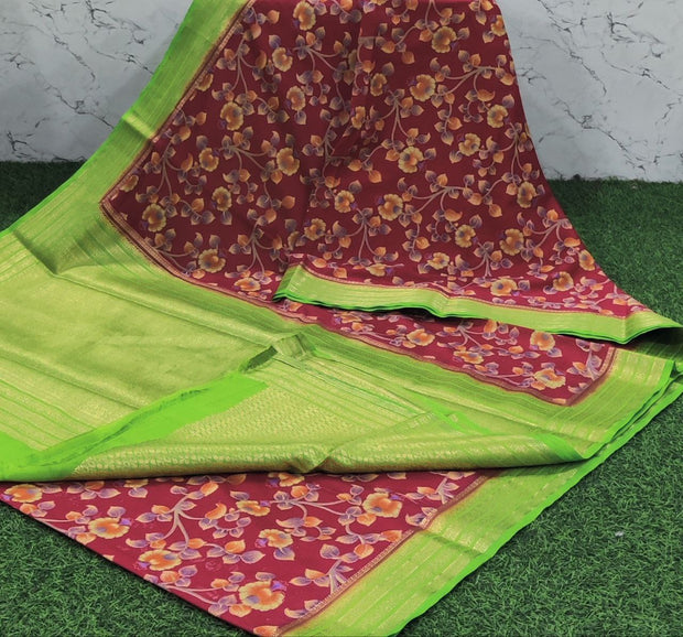 Tomato Red Mysore Crepe 15 D5-16
