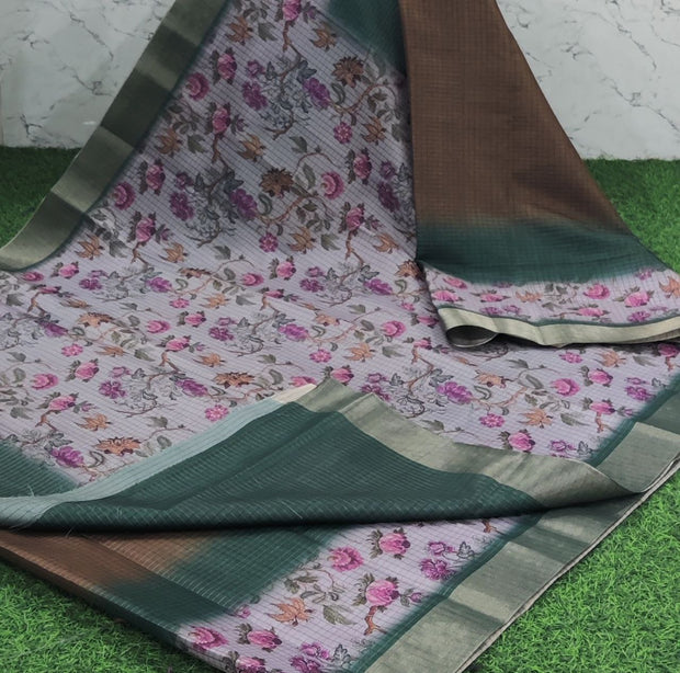 Brown Tussar Digital 27 G5-14