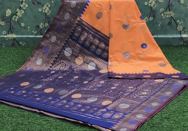 Light Orange Vidharba Pattu 18 J4-3