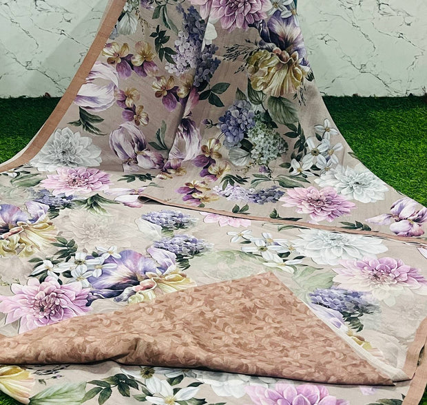 Beige Malai Tussar 10 C5-5