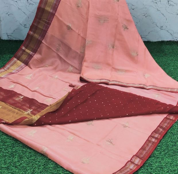 Peach Maheshwari Pattu 29 C5-3