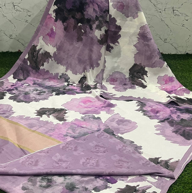 Lavender Malai Tussar 10 C5-4