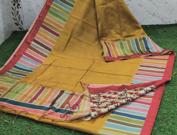 Mustard yellow tussar 19 I5 11