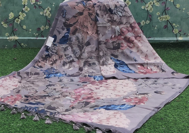 Beige Tussar Gold Paint 25 J4-9