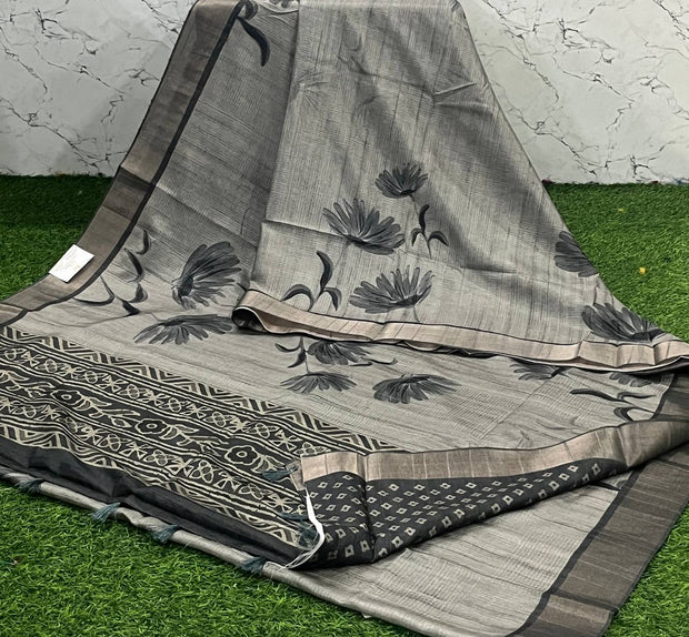 Grey Digital Tussar 23 J5-12