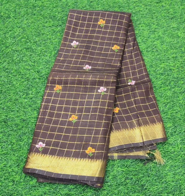 Brown Mangalgiri Handloom 6 C5-3E