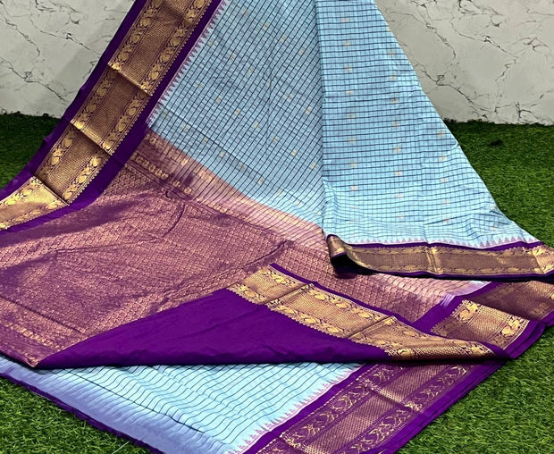 Blue Handloom Gadwal 9 G5-13