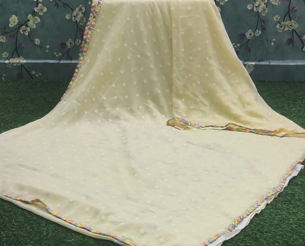 Lemon Yellow Chinon Georgette 18 K4-7