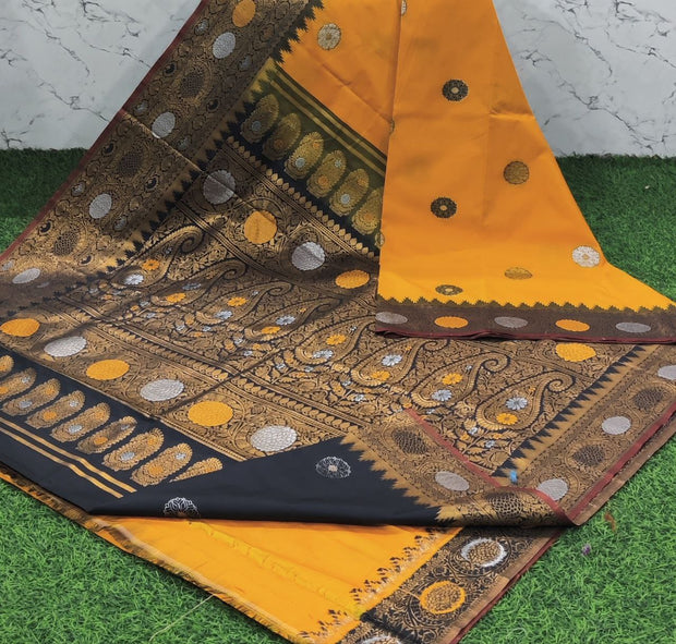 Yellow LW Kanchi Pattu 30 D5-7