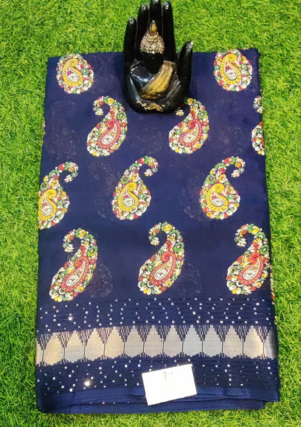 Blue Viscose Silk 15 L4-7