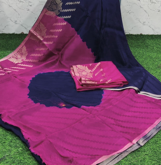 Blue Leheriya Georgette 8 C5-11