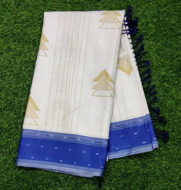 White Khadi Silk 14 C5-7E