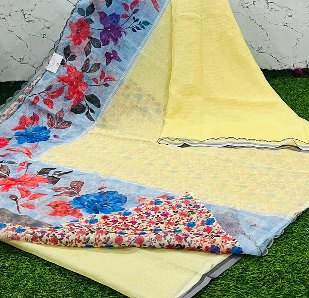 Lemon Yellow Silk Kota 30 I5-12