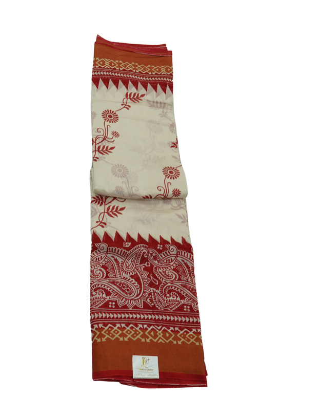 White Chanderi Handloom 2H7