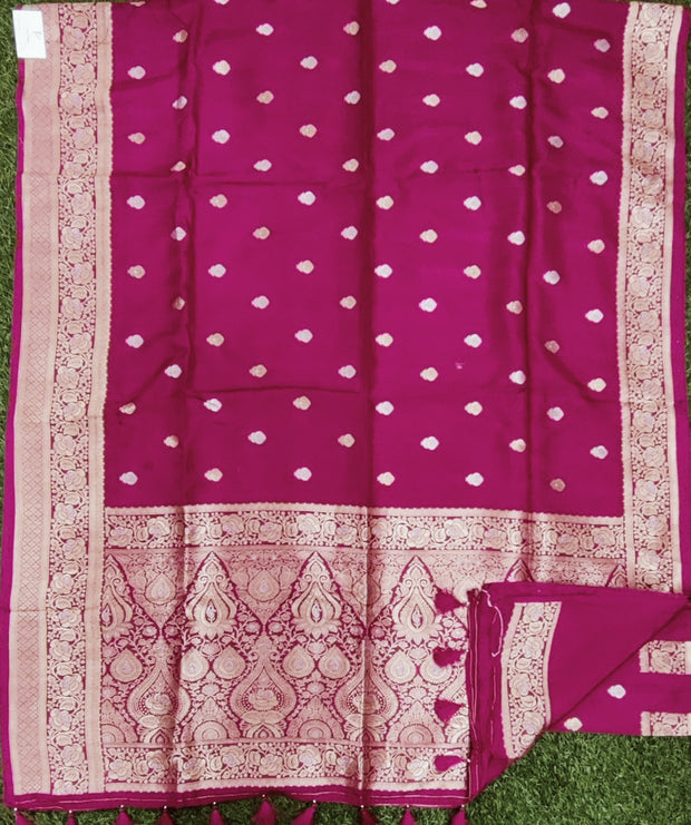 Pink Banaras Pattu 01JR07