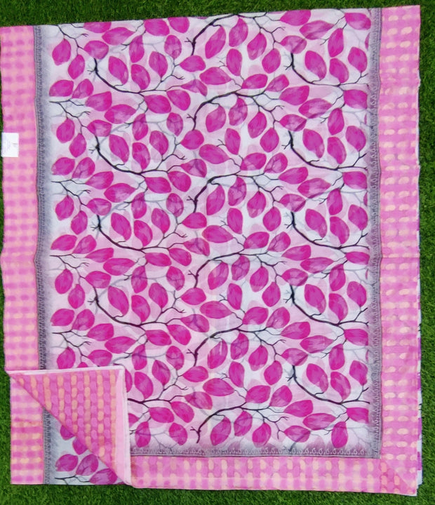 White With Pink Supernet Kota 18FB12
