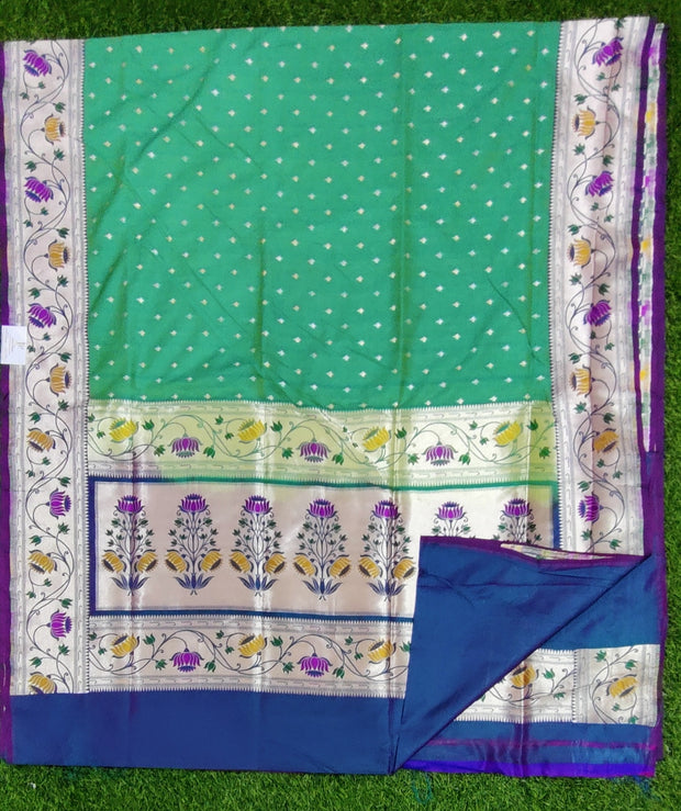 Lux Green Katan Banaras Pattu 3MR14