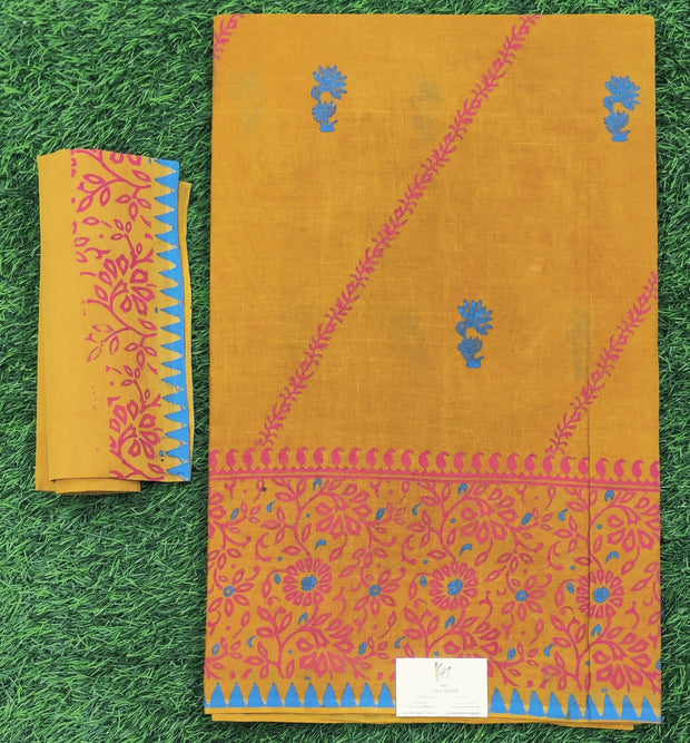 Yellow Pure Pallavi Cotton 24MR8E