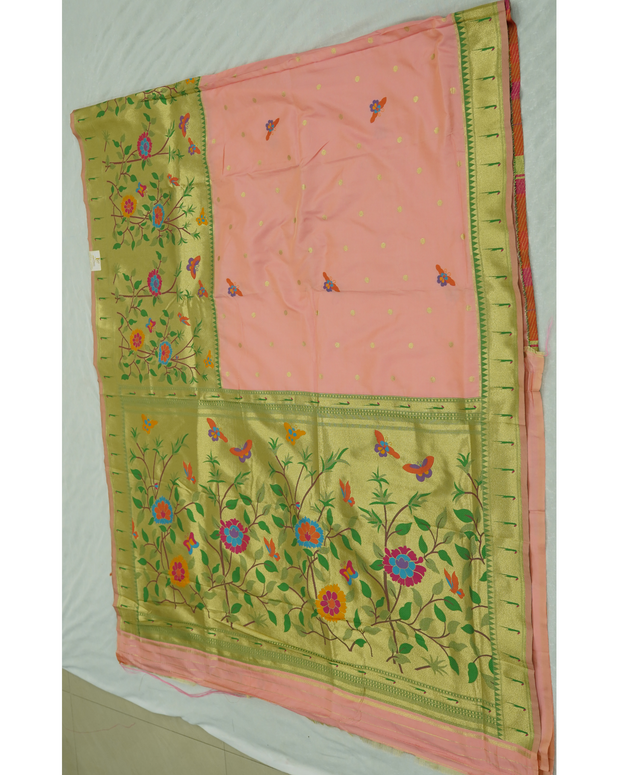 Banaras Paithani Baby Pink