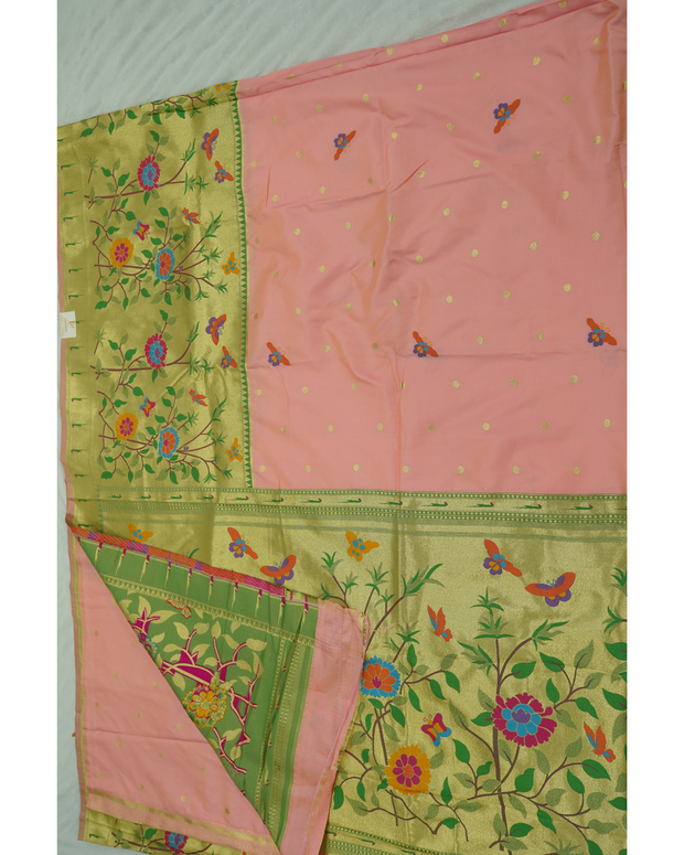 Banaras Paithani Baby Pink