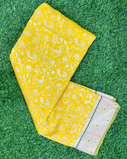 Yellow Banaras Paithani Saree