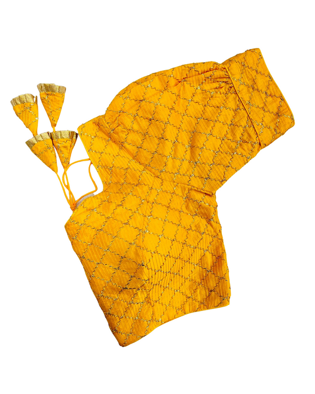Yellow Gota Detailed Blouse