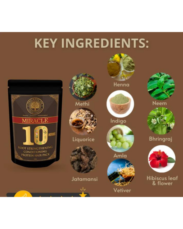 10 Herbs Root Strengthening Protein Pack 100G