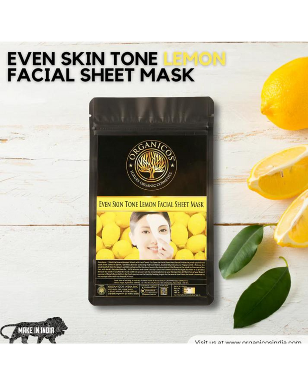 Even Skin Tone Lemon Facial Sheet Mask