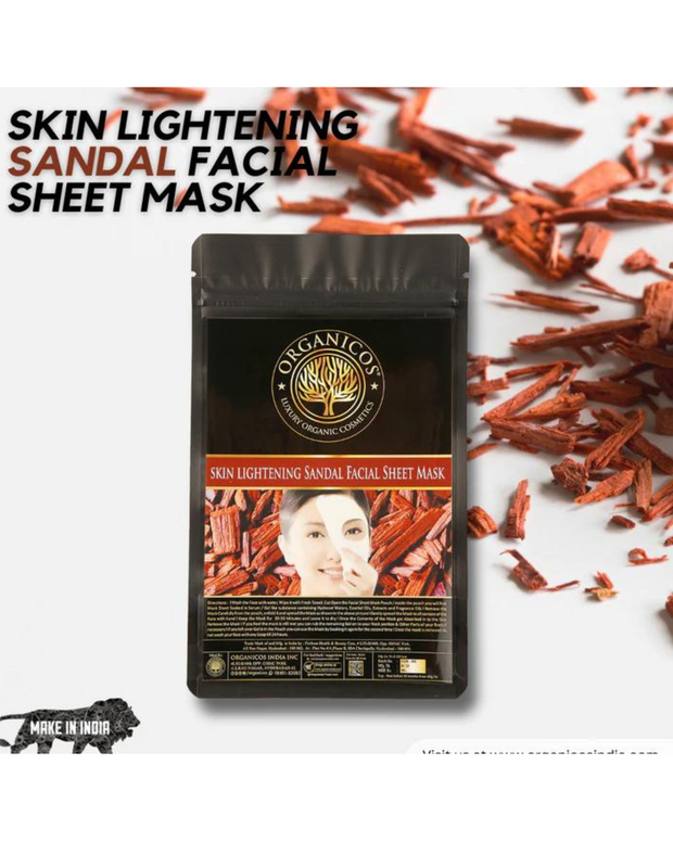 Skin Lightening Sandal Facial Sheet Mask