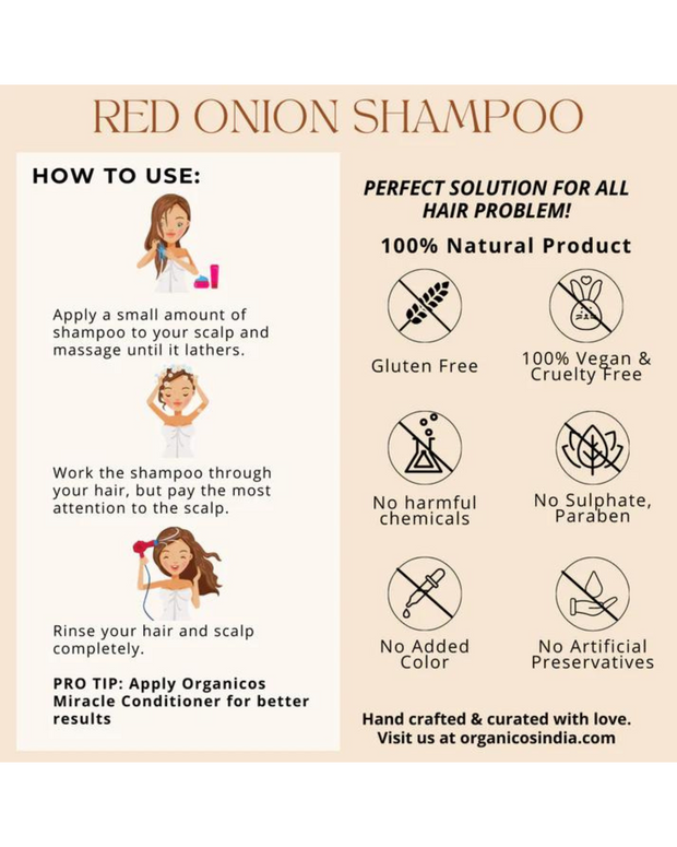 Red Onion Shampoo 200ML