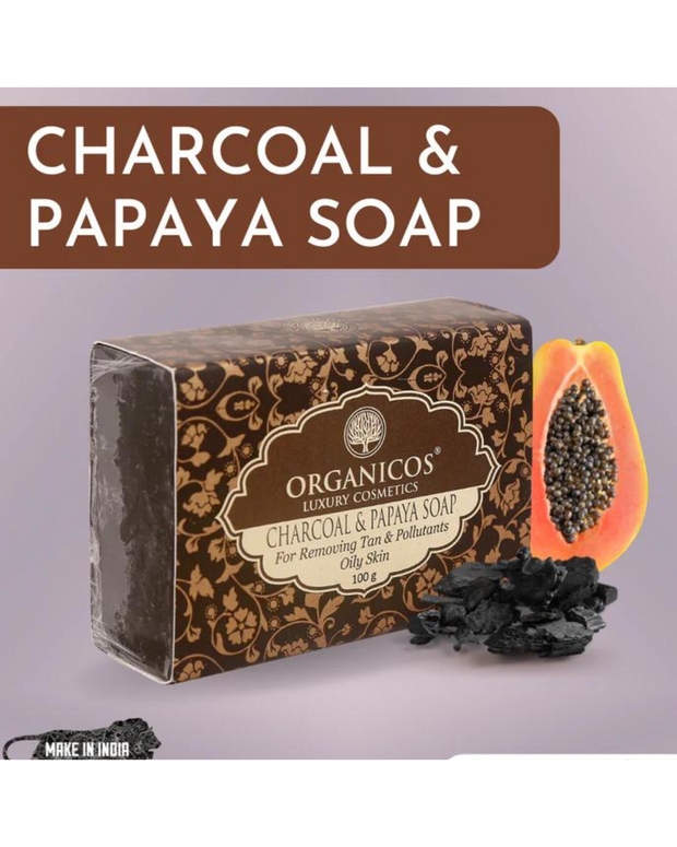 Charcoal And Papaya Soap 100G