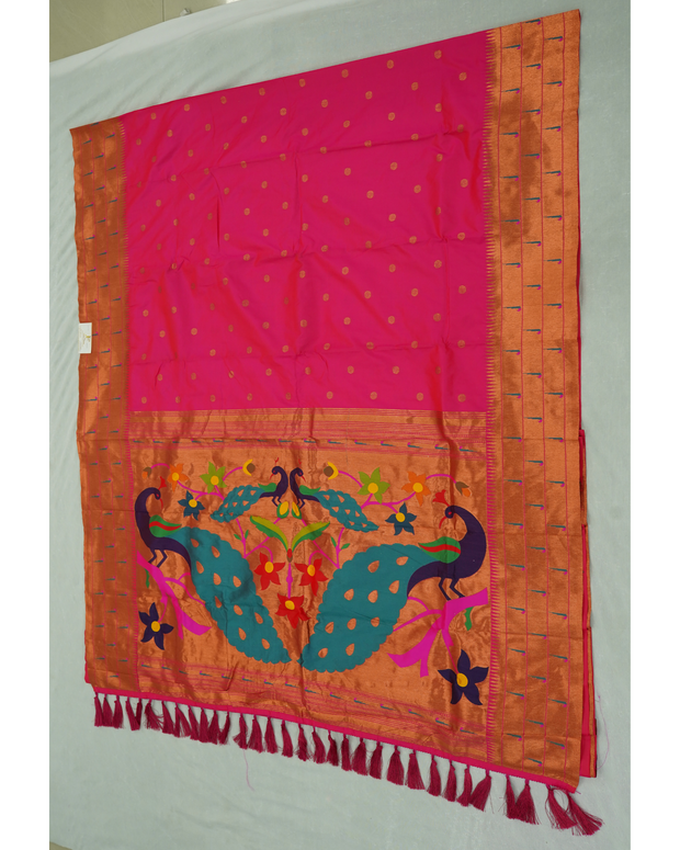 Banaras Paithani Pink