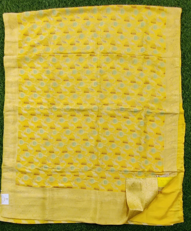 Yellow Khaddi Georgette 27MR11